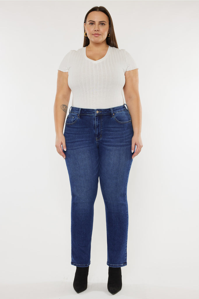 Bedre Zoologisk have mental Jenna High Rise Slim Straight Jeans (Plus Size) | Official Kancan USA