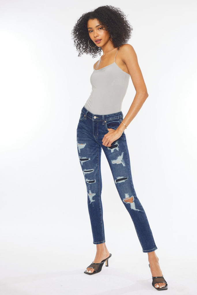 Tobie Mid Rise Super Skinny Jeans | Official Kancan USA