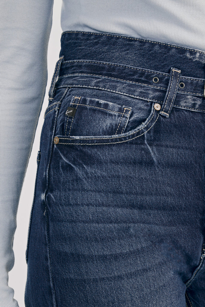 Zinc Ultra High Rise Belted 90's Wide Leg Jeans | Official Kancan USA
