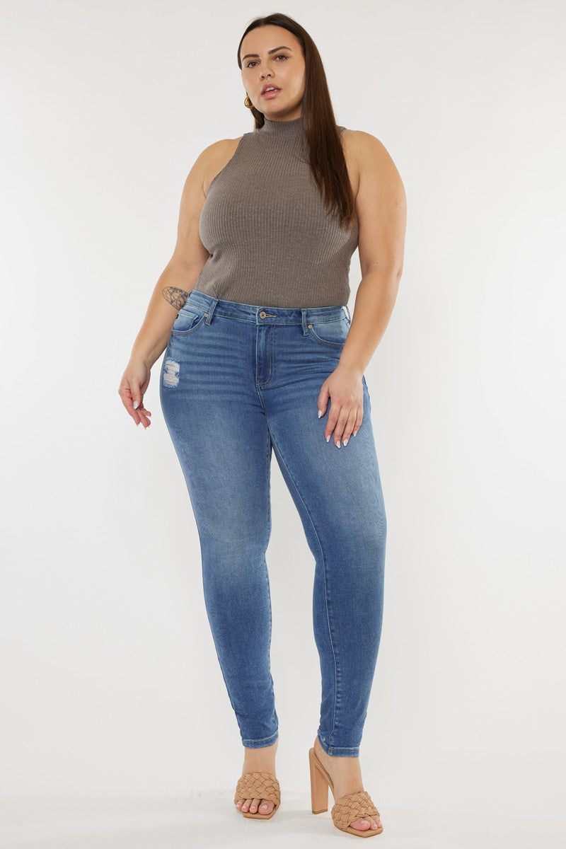 Mikali High Rise Bootcut Jeans (Plus Size) – Official Kancan USA