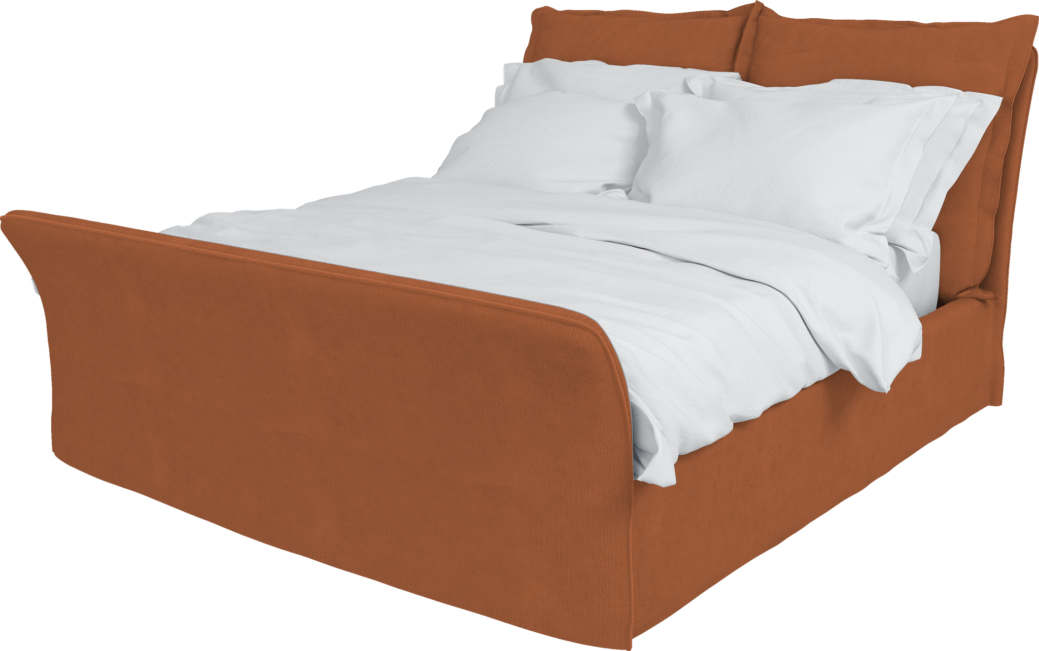 Corduroy Super King Bed Comfortable Natural Bed Maker Son