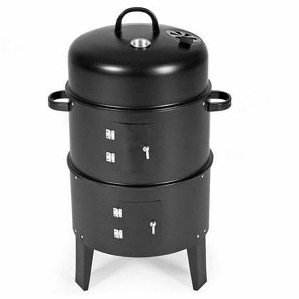 SOGA 3 In 1 Barbecue Smoker Outdoor Charcoal BBQ Grill ...