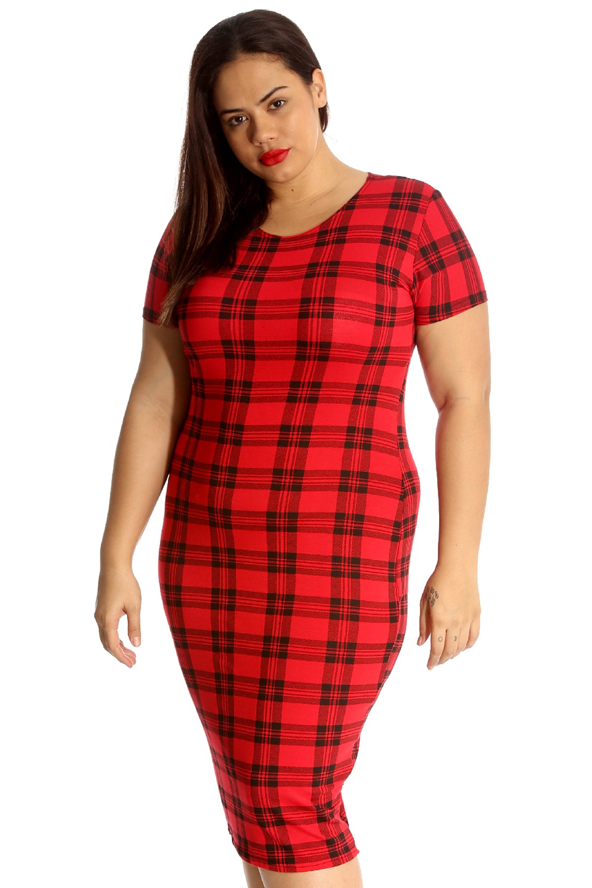 tartan bodycon