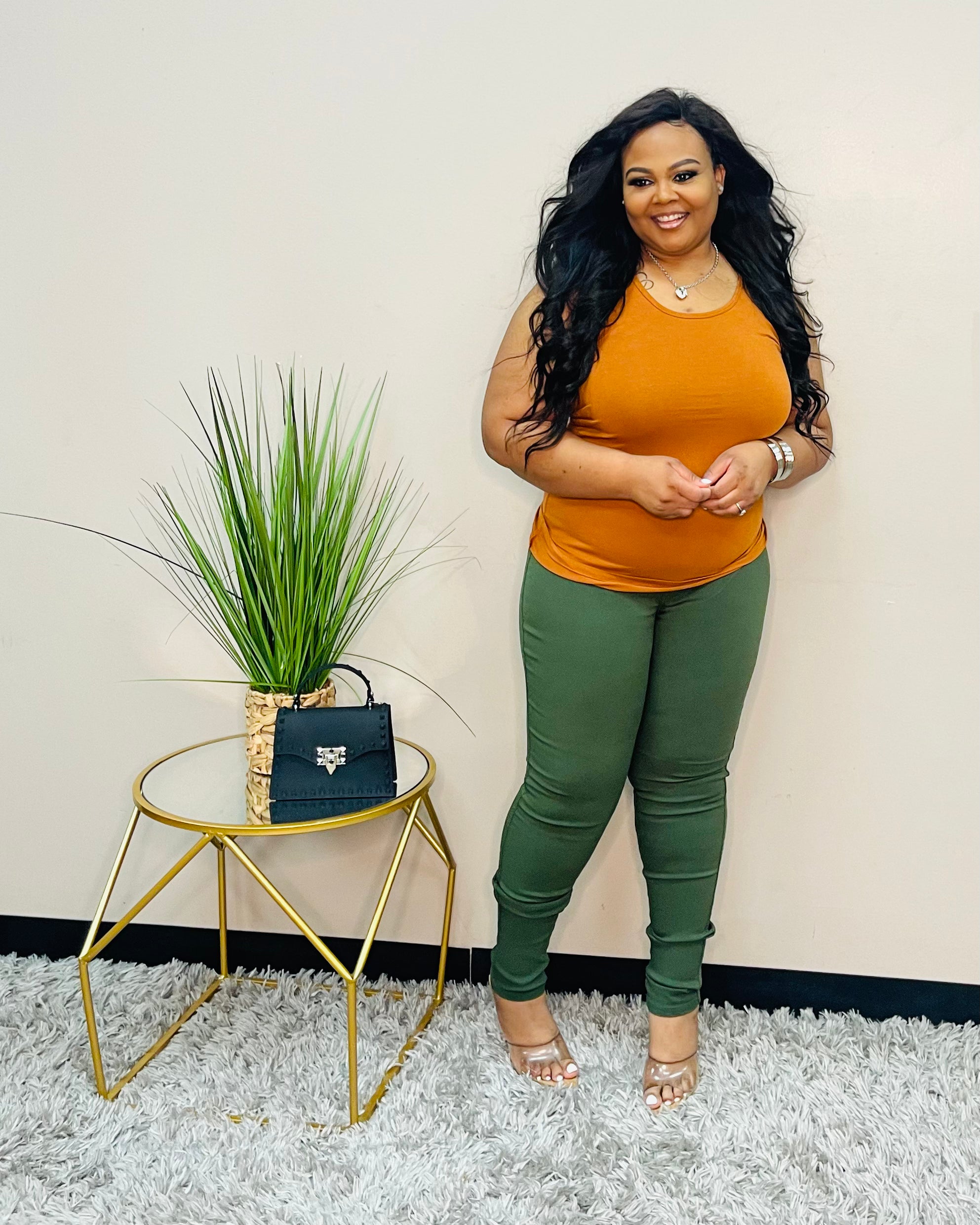 Almond Sleeveless Tank