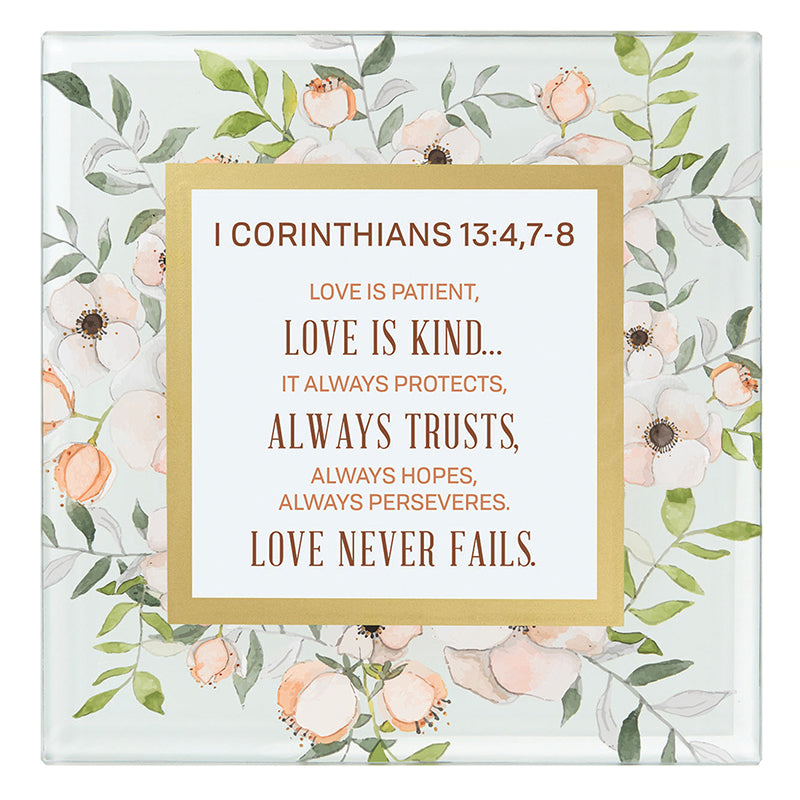 1 Corinthians 134 7 8 Tabletop Framed Verse