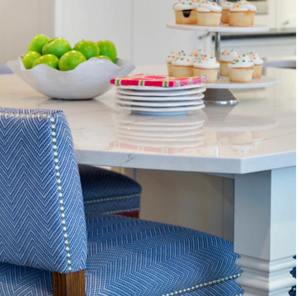 counter stools, blue counter stools, grace hill counter stools, entertaining
