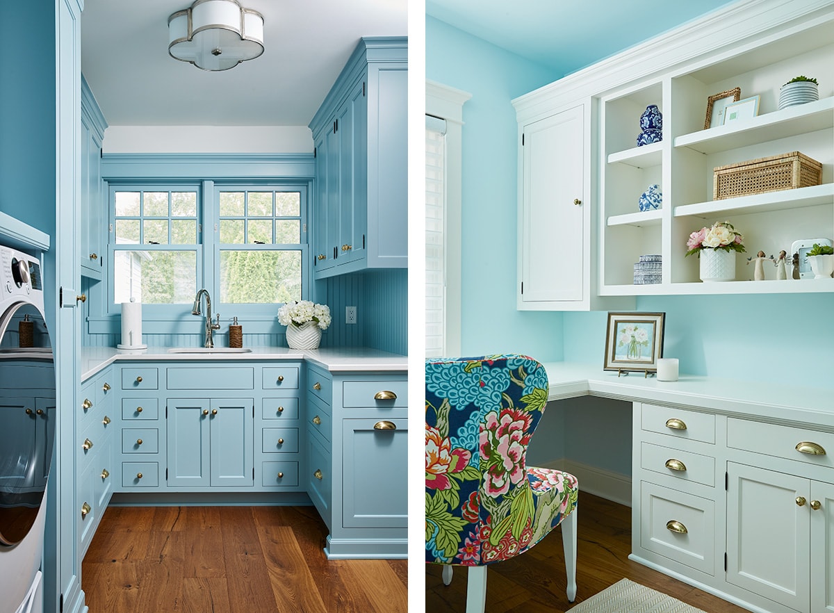 light blue cabinetry 