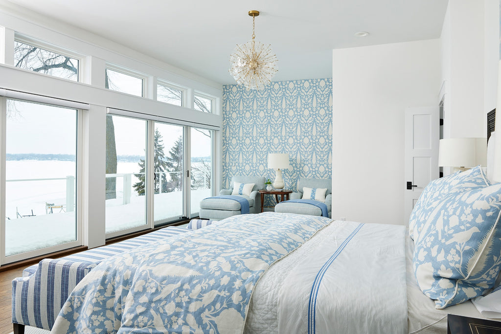 primary bedroom decor, blue bedroom decor, soothing bedroom decor, calming bedroom