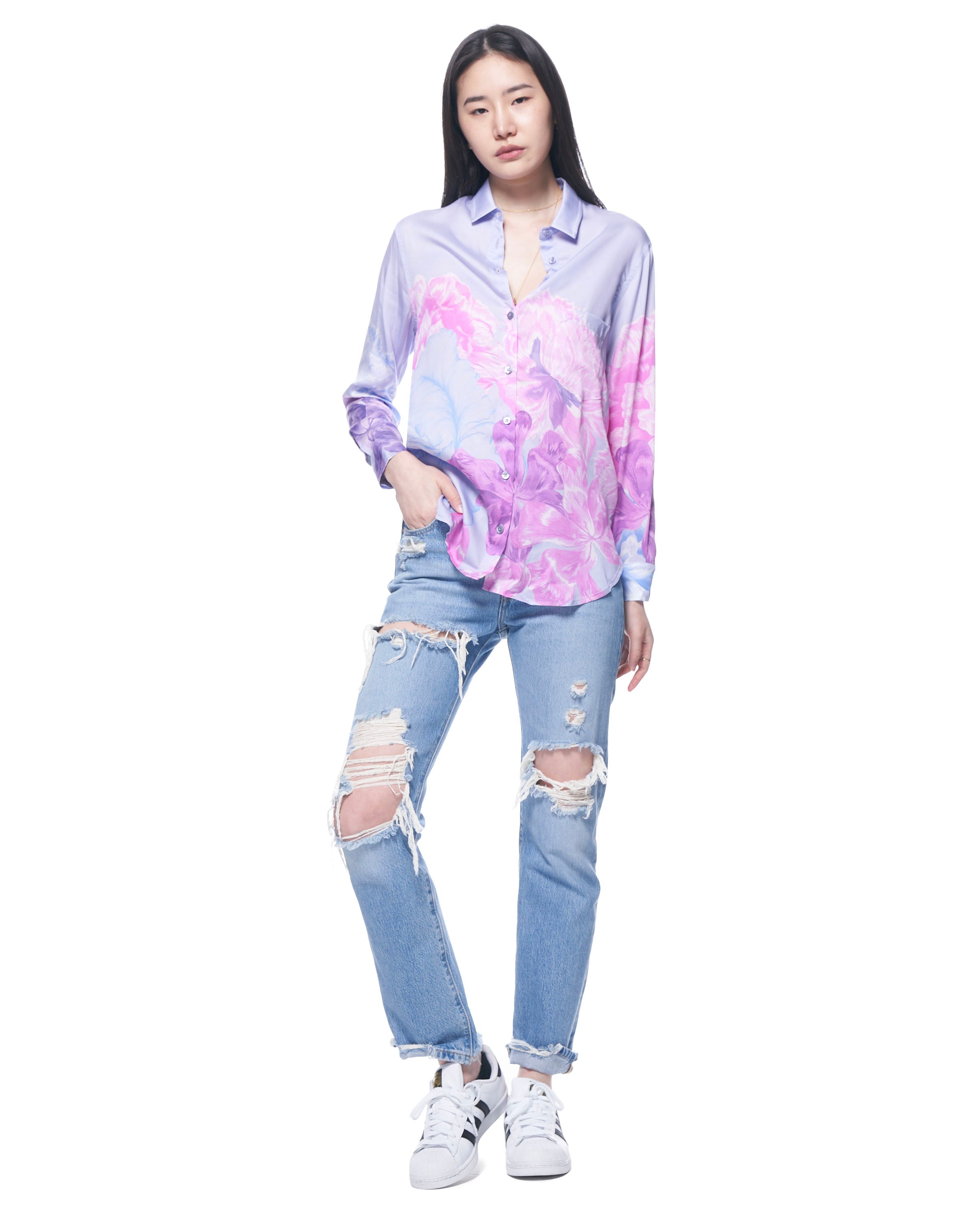 Zoe Shirt | Lilac Iris