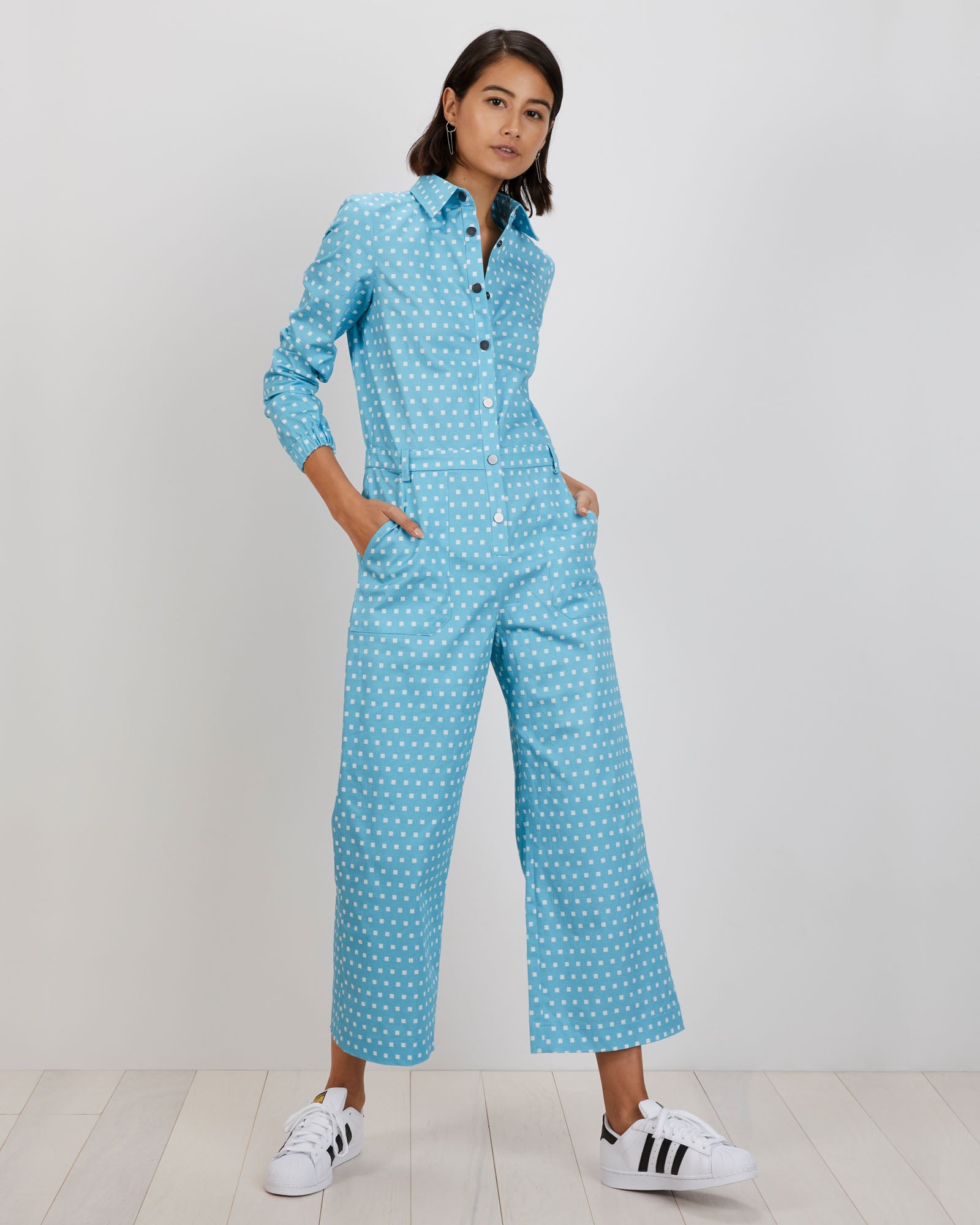 Alex Jumpsuit | Kit Blue Cubes