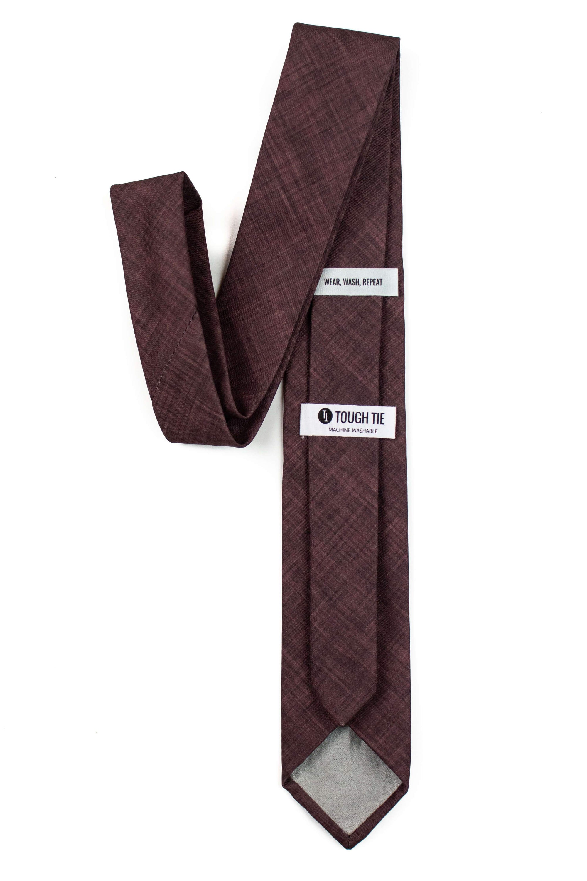 Tie, Unisex Burgundy, Velcro Adjustable