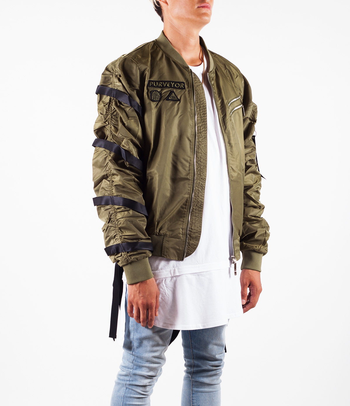 Olive Bruce Bomber MA1 Jacket