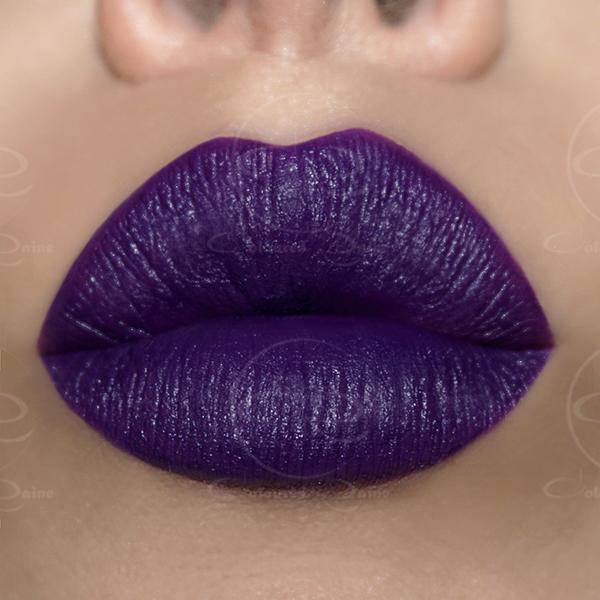 purple lipstick