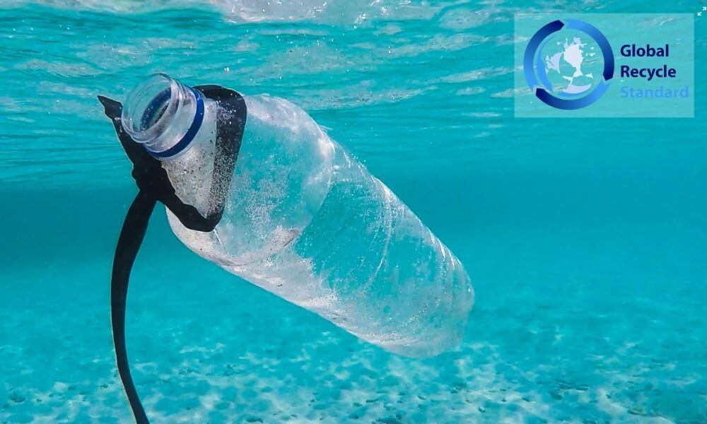 Plastic Bottle in the ocean