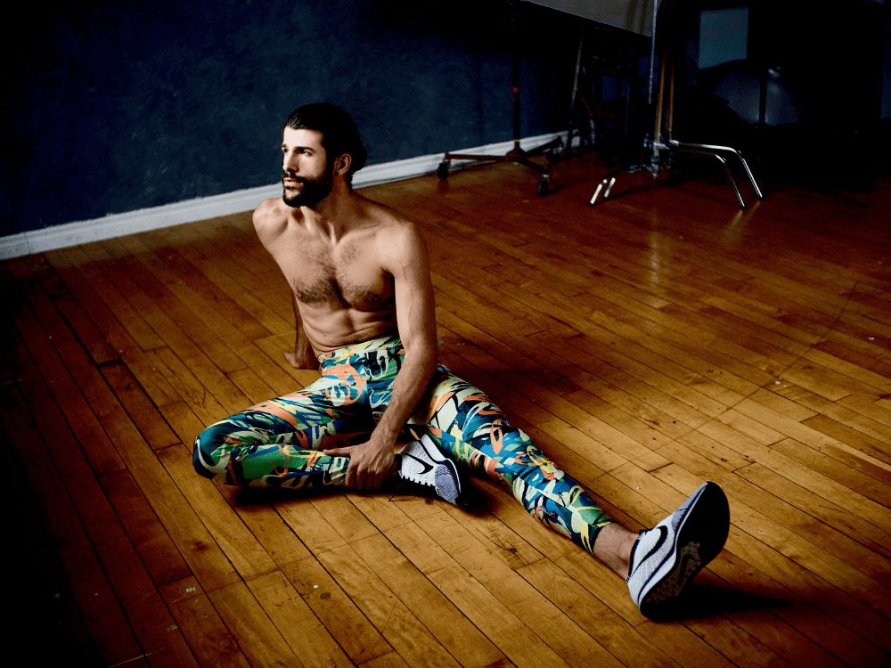 kapow originals range of mens leggings for yoga running fitness