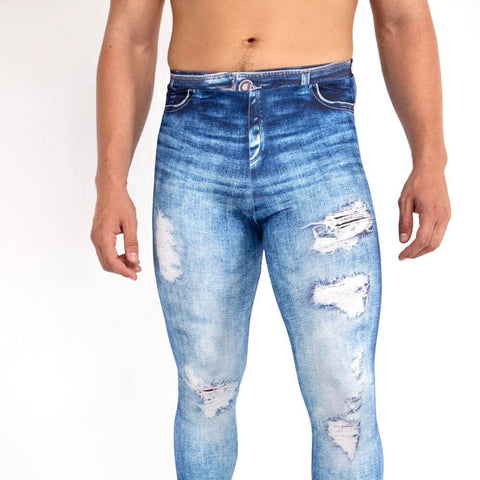 men’s denim leggings