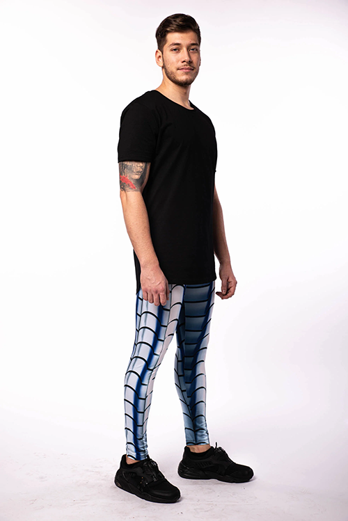 Men’s Longline Scoop Hem T-Shirt | Midnight Black | Kapow Meggings