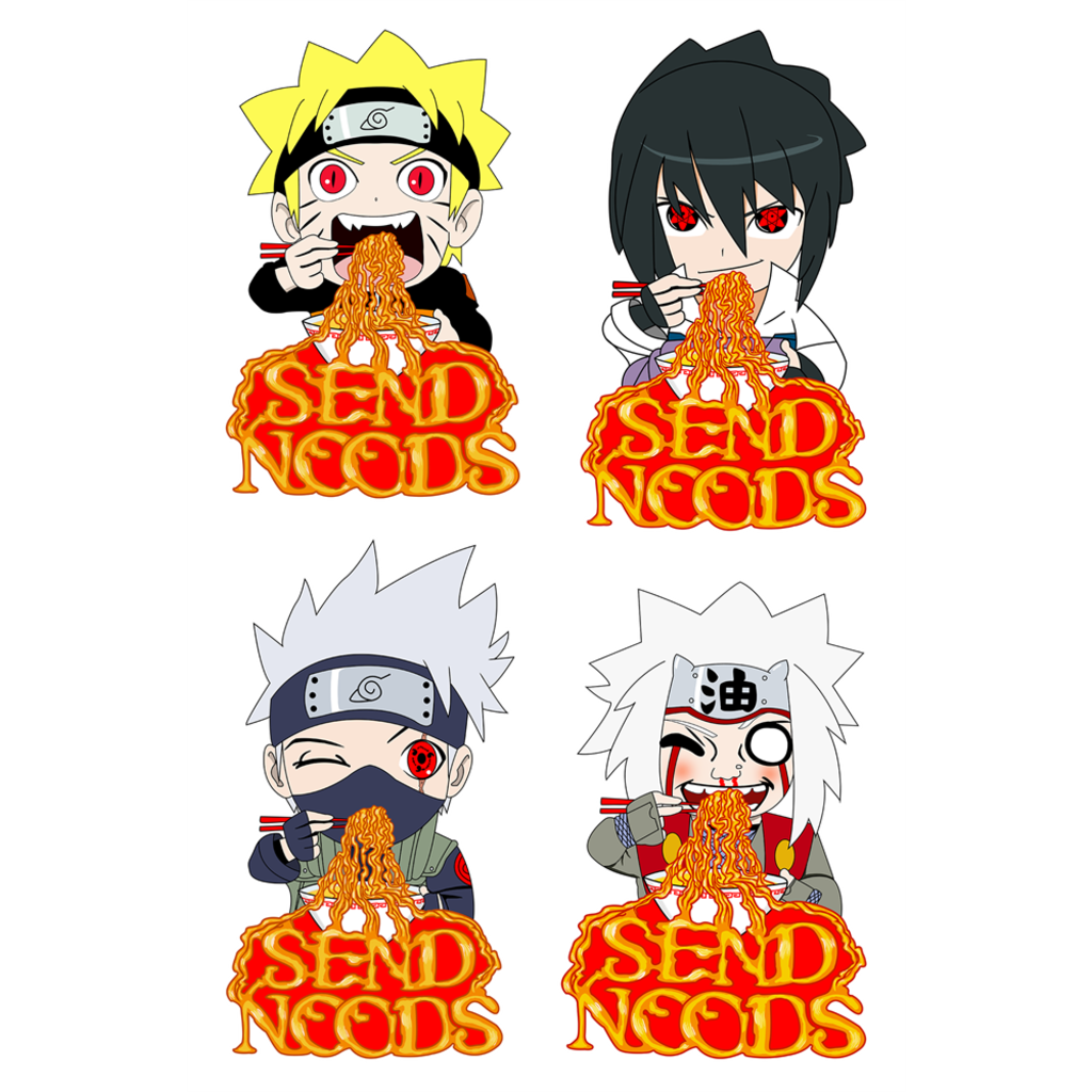 Custom Request Naruto Sasuke Kakashi Jiraiya Die Cut Stickers