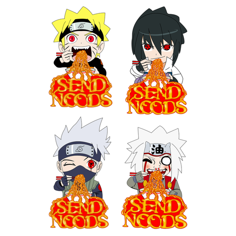 Custom Request naruto  sasuke kakashi Jiraiya Die Cut 