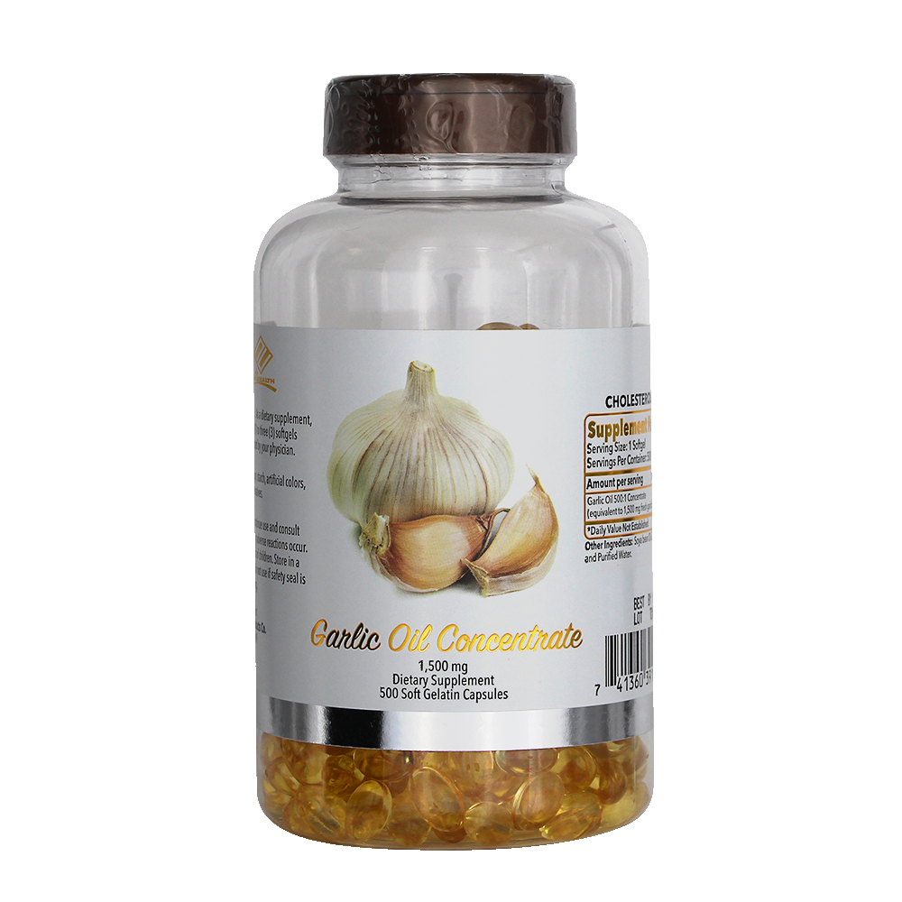 Garlic Oil. Fish Oil Concentrate 1500mg.