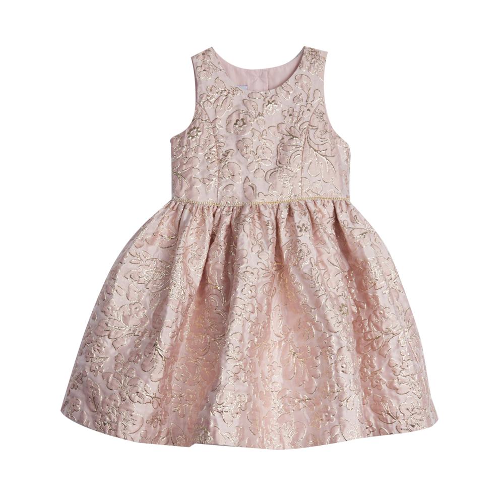 Pippa & Julie Danielle Gold Brocade Dress