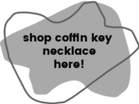 Shop button for coffin key necklace