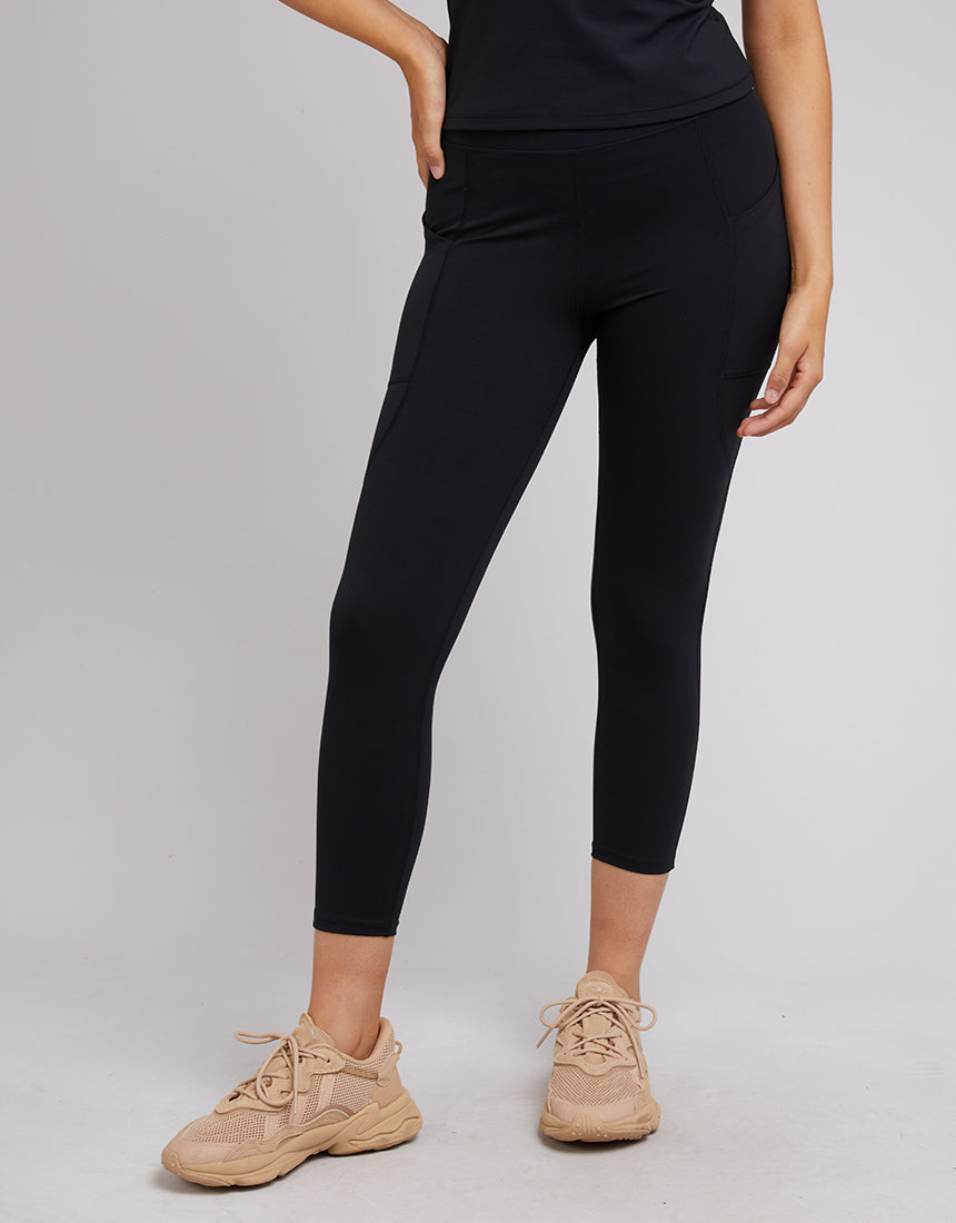 7/8 Aura Bonded Leggings - Black