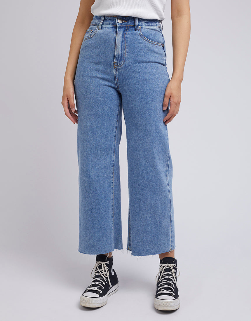 RDNW09 - High Waisted Wide Leg Denim Jean