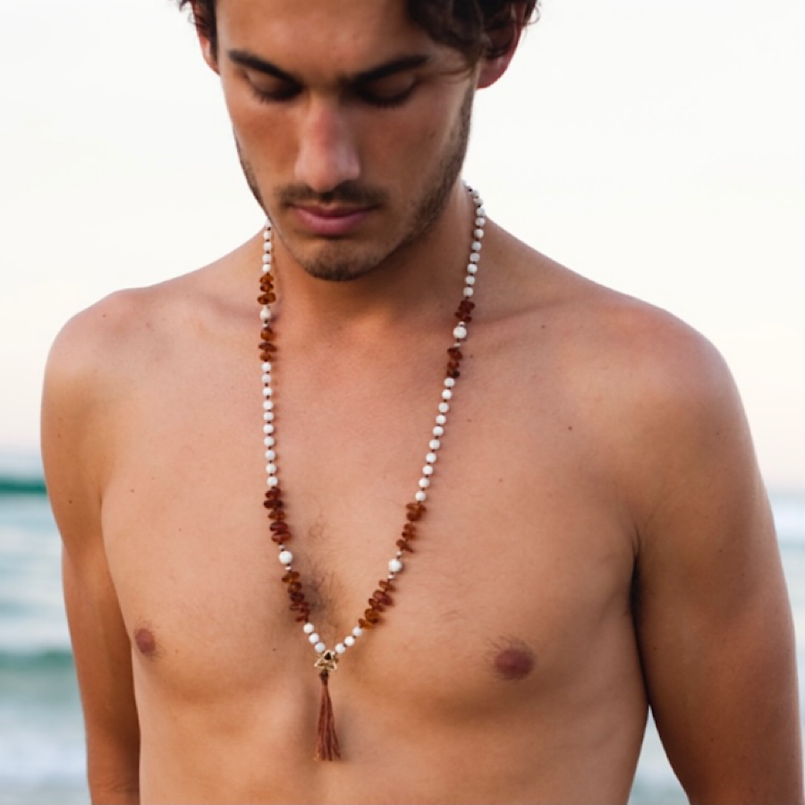 men's mala necklace