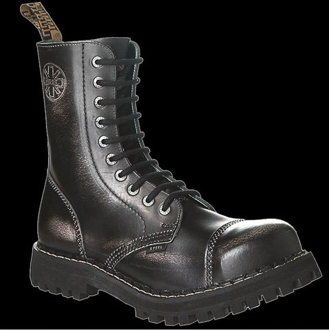 black steel boots