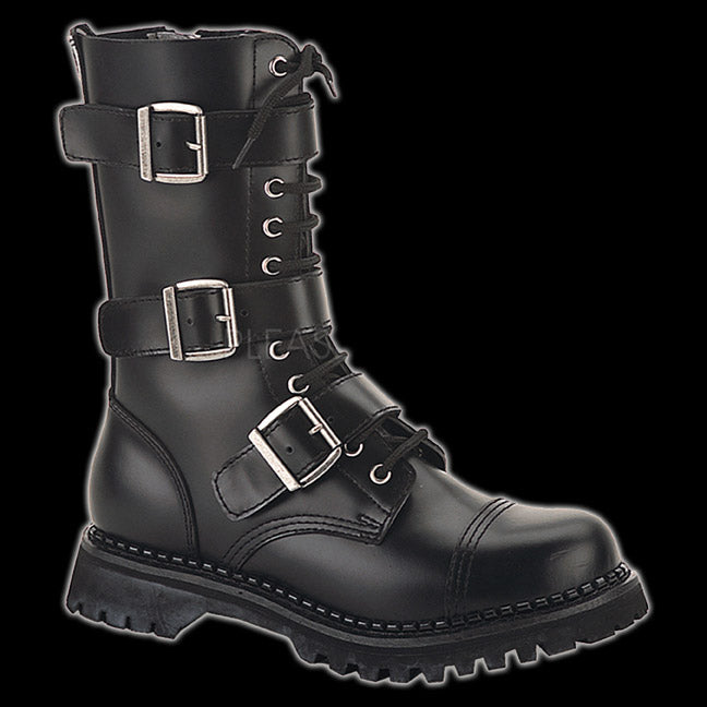 goth steel toe boots