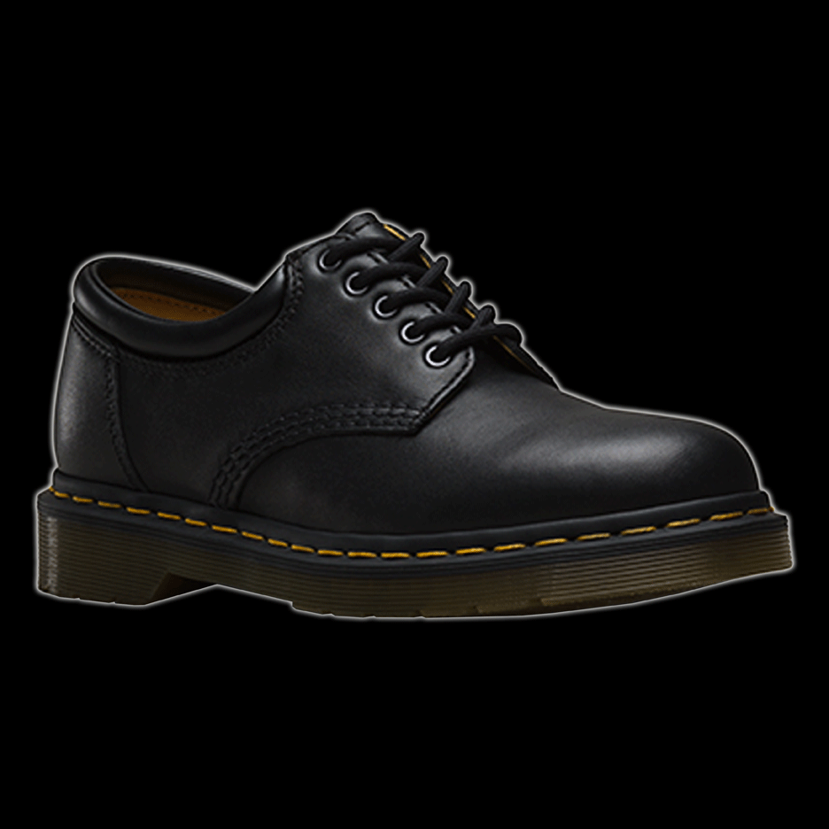 MARTENS 5 BLACK PADDED COLLAR SHOE | Vixens and