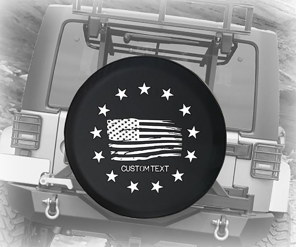 State of Oregon Outline Flowers/Floral Spare Tire Cover for any Vehicle,  Make, Model and Size