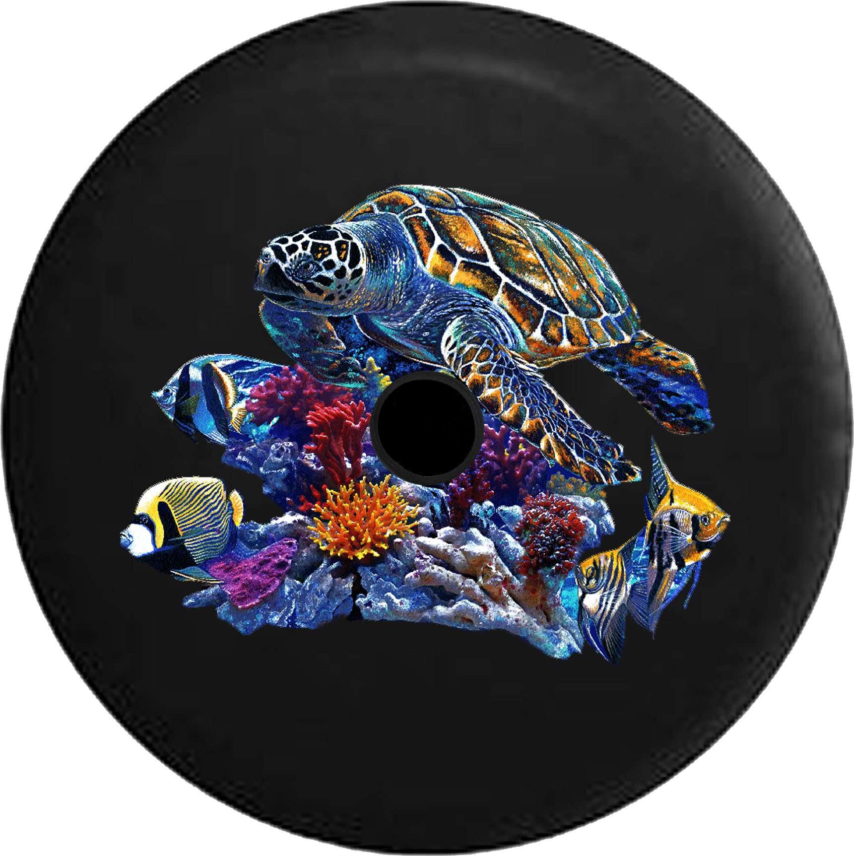 Tire Cover PRO | Sea Turtle by Coral Reef and Tropical Fish RV Camper Spare  Tire Cover-BLACK-CUSTOM SIZE/COLOR/INK – TireCoverPro
