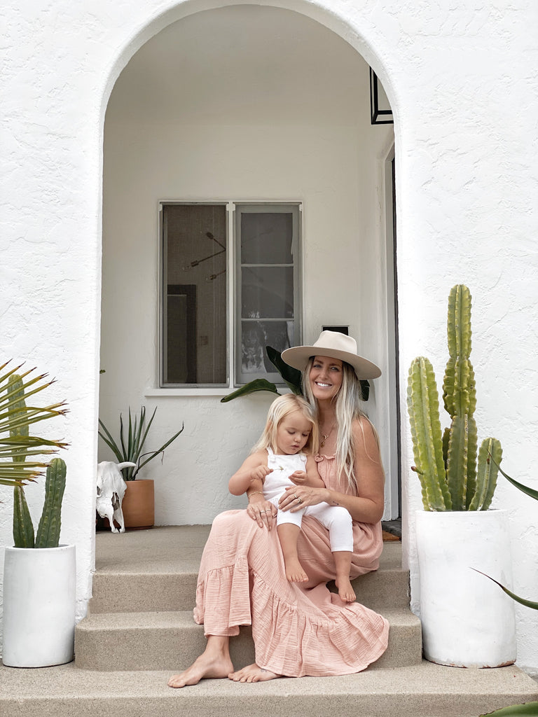 Turquoise and Tobacco wearing Flynn Skye's Waylynn Maxi Dress and Lovelybird Montana Hat