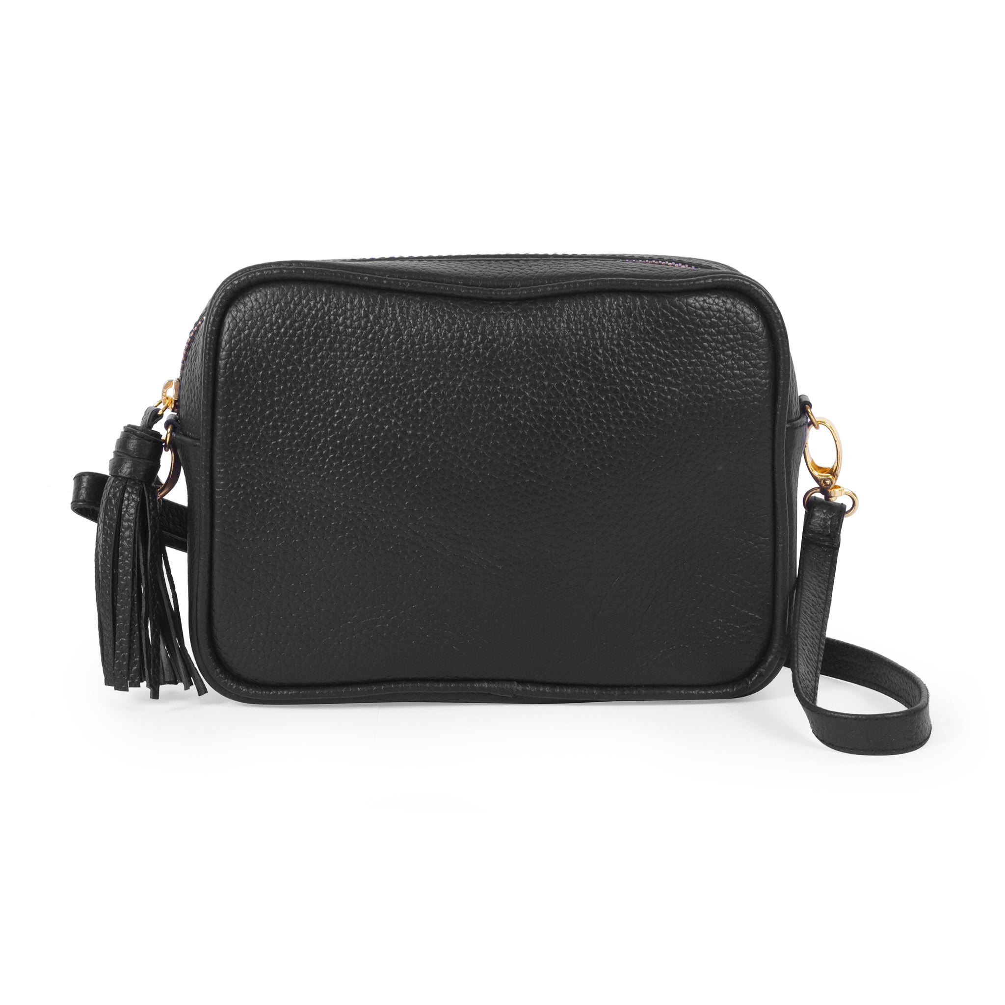 black camera bag crossbody