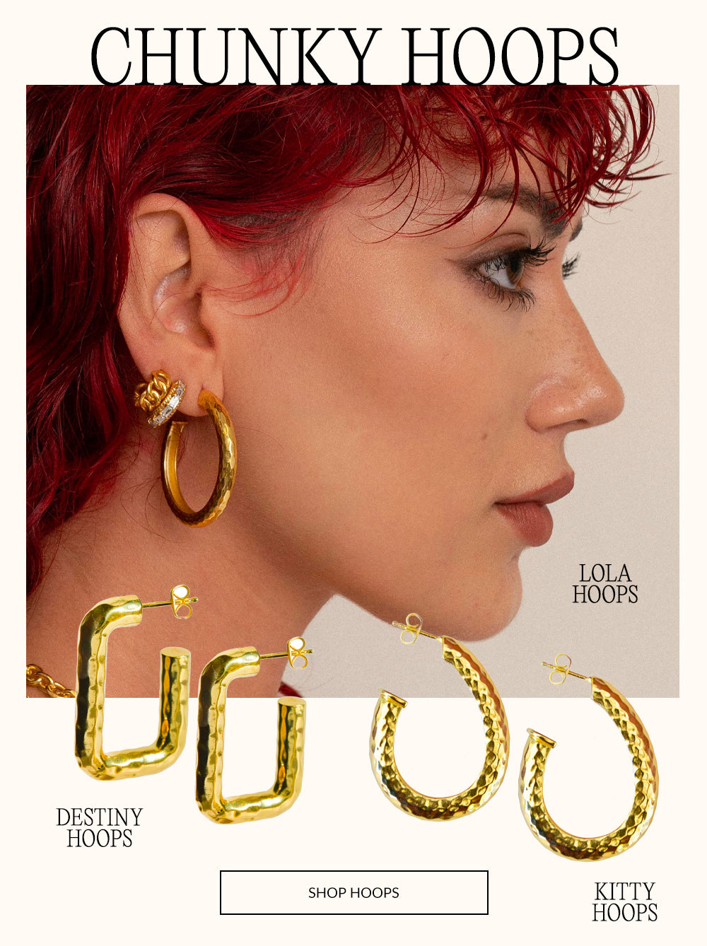 Shop gold hoops | Mountain and Moon