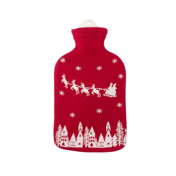 Sanger Hot Water Bottle With Santa Claus Cover
