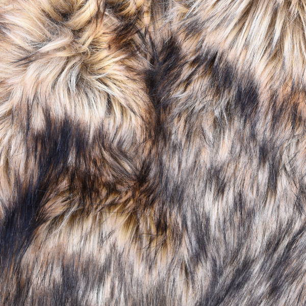 Faux fur material for throws