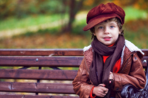 Boy Keeping Warm