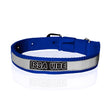 Ruse Small / Blue "Issa Vibe Printed" Reflective Nylon Neck Belt Collar for Dogs