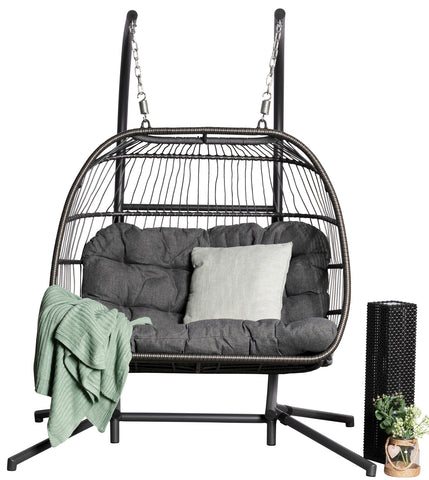 double cocoon hanging chair