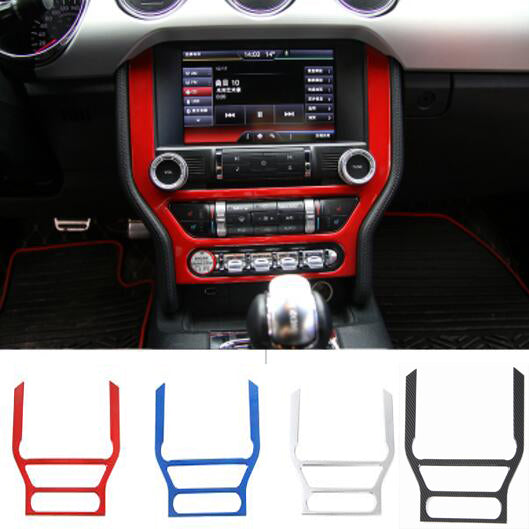 Panel Frame Dashboard Trim Interior Accessories Abs For Ford Mustang 2015 16 17 Up Free Shipping