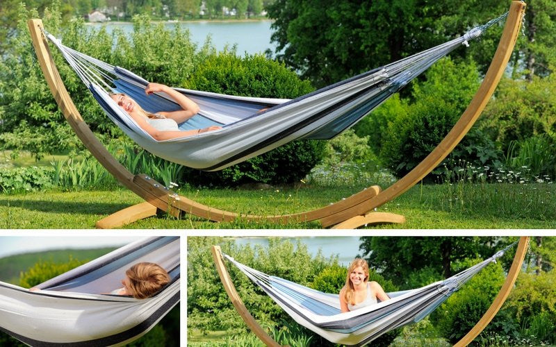 Hammock With Wooden Stand