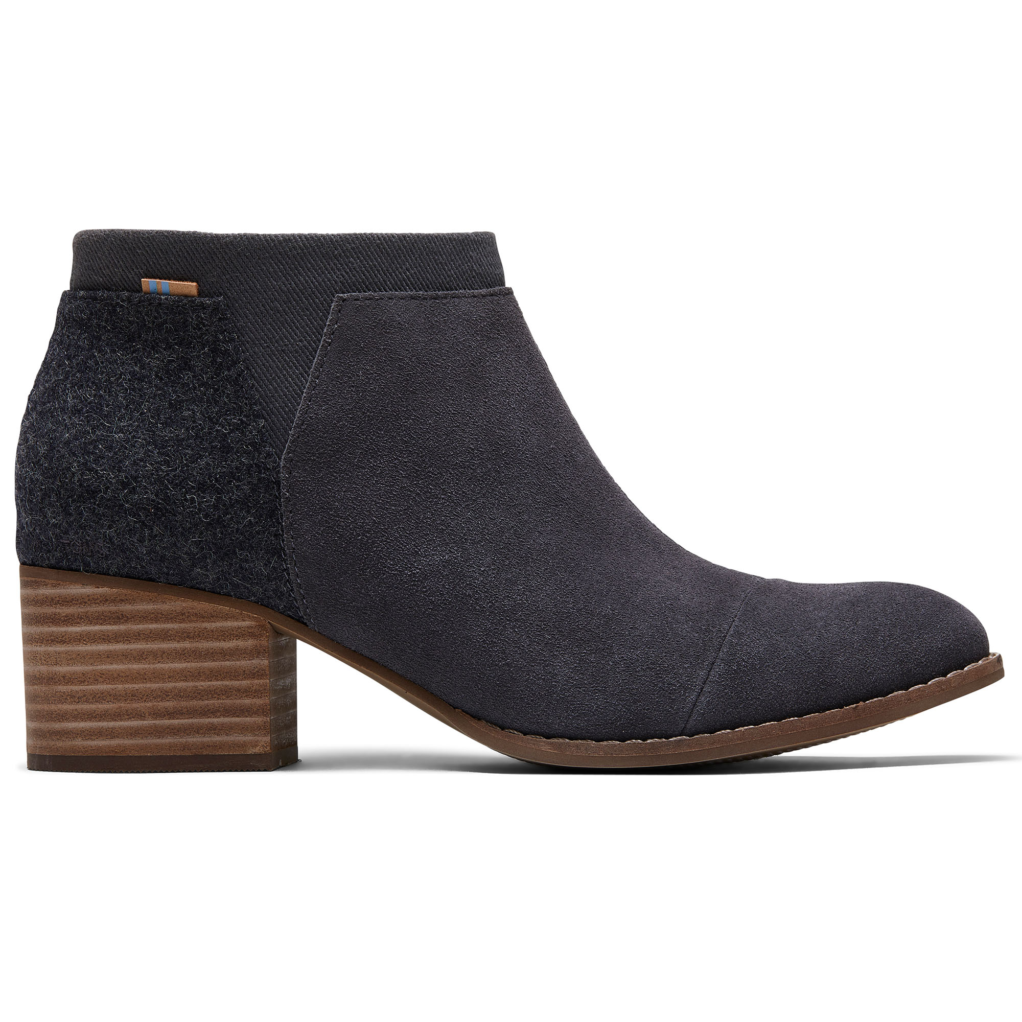 forged iron grey suede women's ella booties