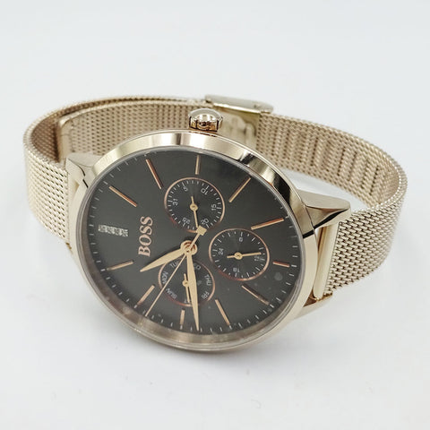 hugo boss symphony watch rose gold