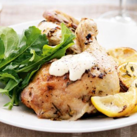 Lemon Herbed Chicken with Garlic Aioli 