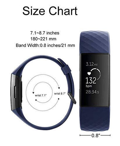 fitbit charge 3 band size chart