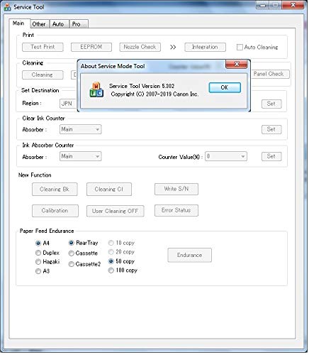 canon g2000 service mode