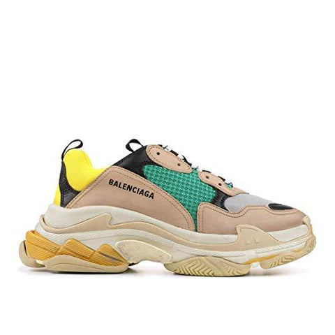 balenciaga triple s yellow green